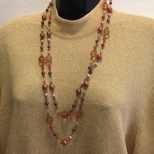 Chico’s beaded and chain necklace